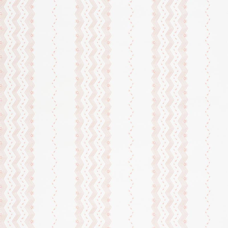 Nauset Stripe Blush 5009742 by Schumacher Wallpaper Chambray 18.0" - Fabric Carolina -