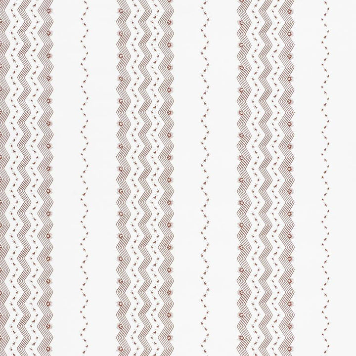 Nauset Stripe Sienna 5009743 by Schumacher Designer Wallpaper Chambray 18.0" - Swanky Fabrics -