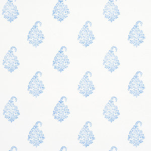 Kerala Paisley Ii Blue 5015211 by Schumacher Wallpaper