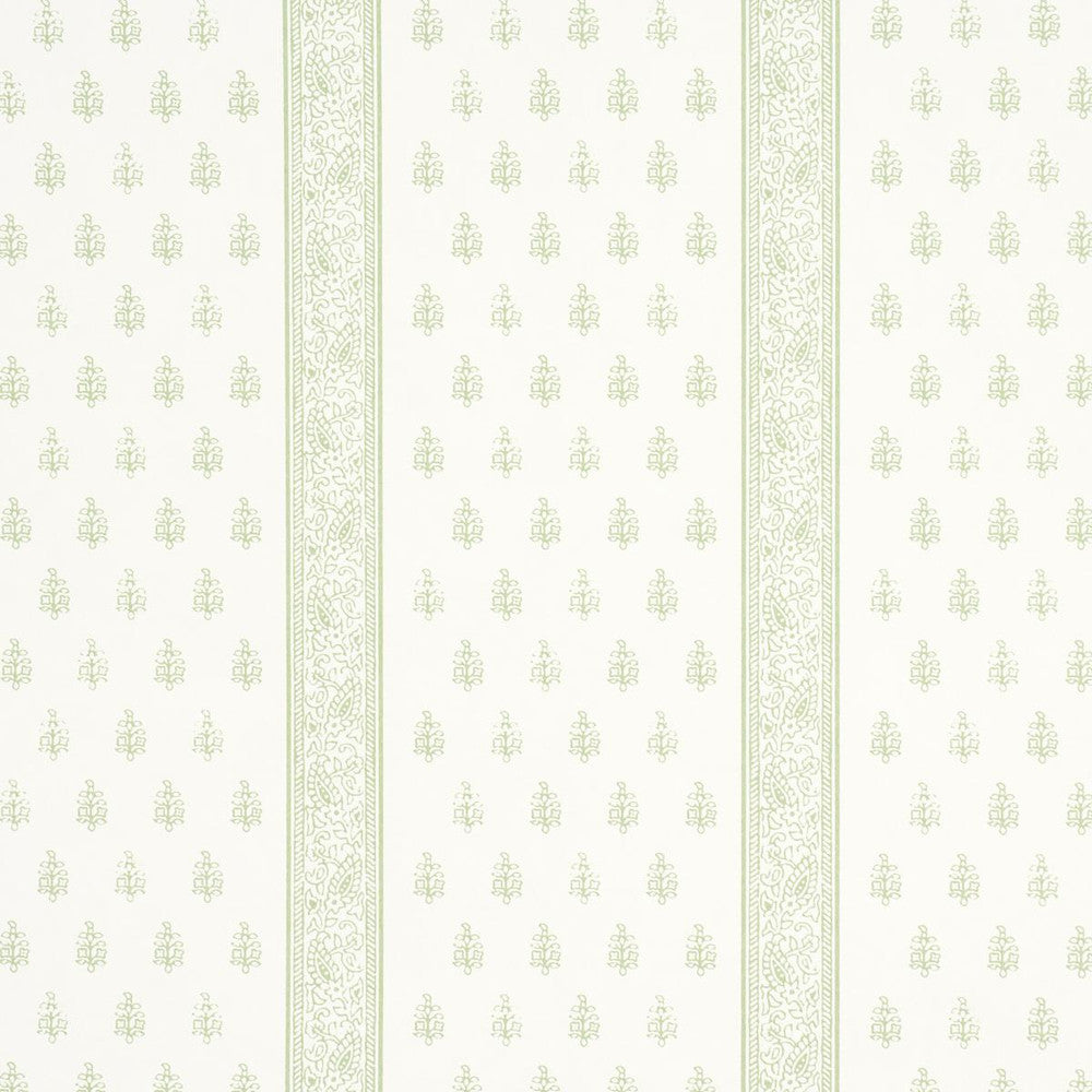 Katsura Stripe Ii Leaf 5015231 by Schumacher Designer Wallpaper Jacaranda 9.0" - Swanky Fabrics -