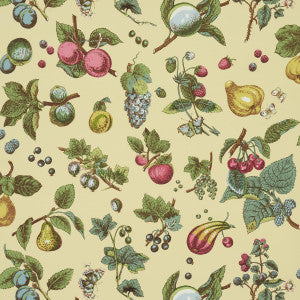 Berry Grove Butter 5015650 by Schumacher Wallpaper