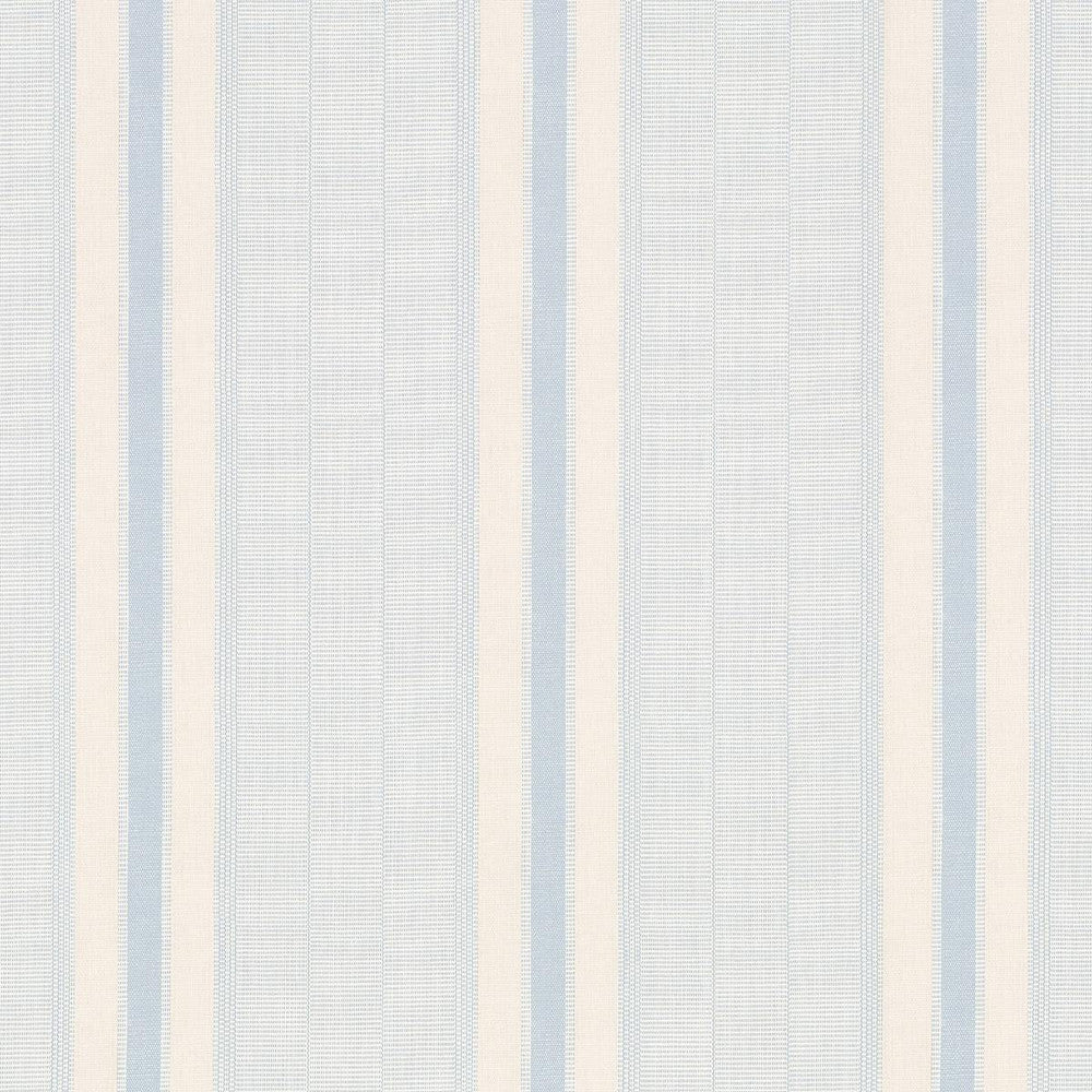 Ipala Stripe Vinyl Sky 5015800 by Schumacher Wallpaper A Rum Fellow 9.0" - Fabric Carolina -