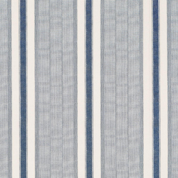 Ipala Stripe Vinyl Ocean 5015801 by Schumacher Wallpaper A Rum Fellow 9.0" - Fabric Carolina -