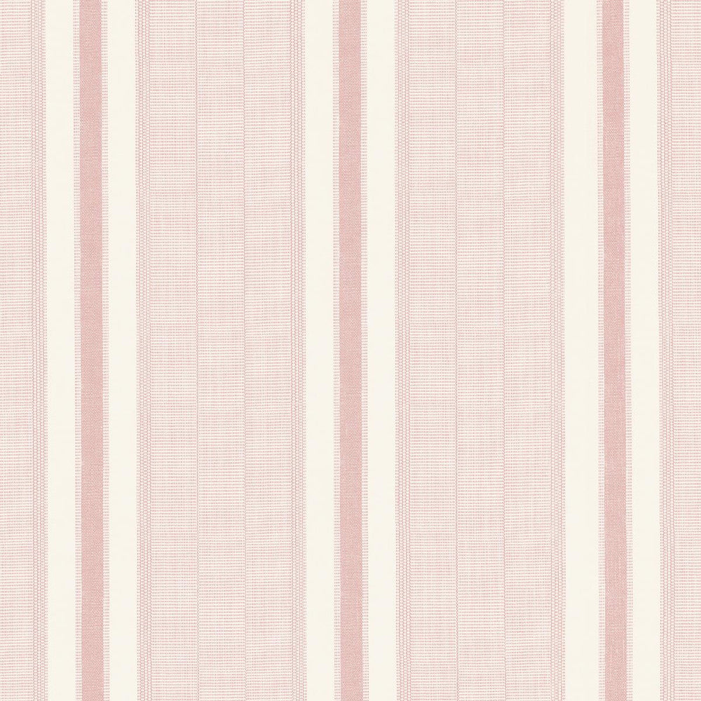 Ipala Stripe Vinyl Blush 5015803 by Schumacher Designer Wallpaper A Rum Fellow 9.0" - Swanky Fabrics -