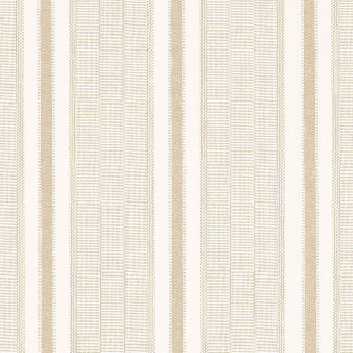 Ipala Stripe Vinyl Bisque 5015805 by Schumacher Designer Wallpaper A Rum Fellow 9.0" - Swanky Fabrics -