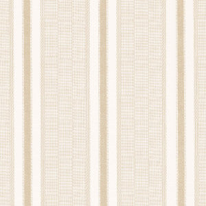 Ipala Stripe Vinyl Bisque 5015805 by Schumacher Wallpaper