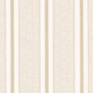 Ipala Stripe Vinyl Bisque 5015805 by Schumacher Wallpaper