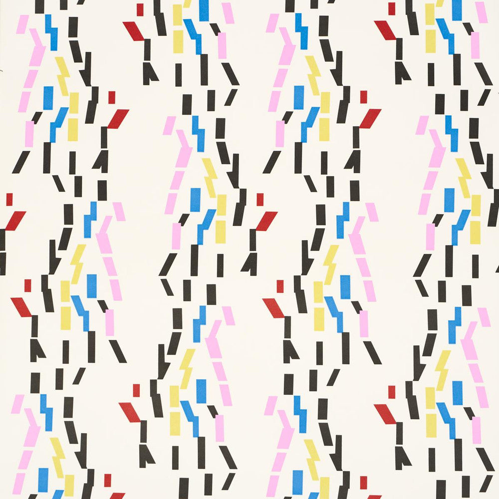 Confetti Multi 5015870 by Schumacher Wallpaper Peg Norriss 27.0" - Fabric Carolina -