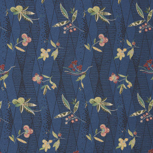 Romola Floral Cadet 83141 by Schumacher Fabric