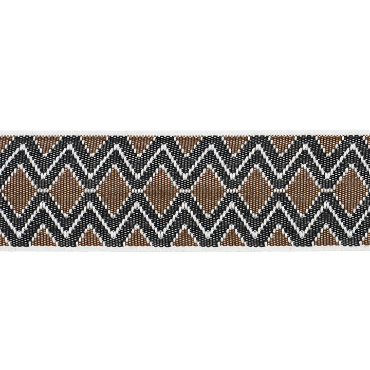 Pinula Tape Umber 84102 by Schumacher Trim A Rum Fellow 2.62" - Fabric Carolina -
