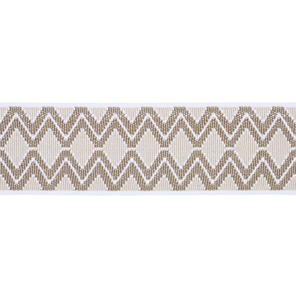 Pinula Tape Oyster 84103 by Schumacher Trim A Rum Fellow 2.62" - Fabric Carolina -