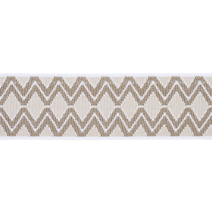 Pinula Tape Oyster 84103 by Schumacher Trim A Rum Fellow 2.62" - Fabric Carolina -