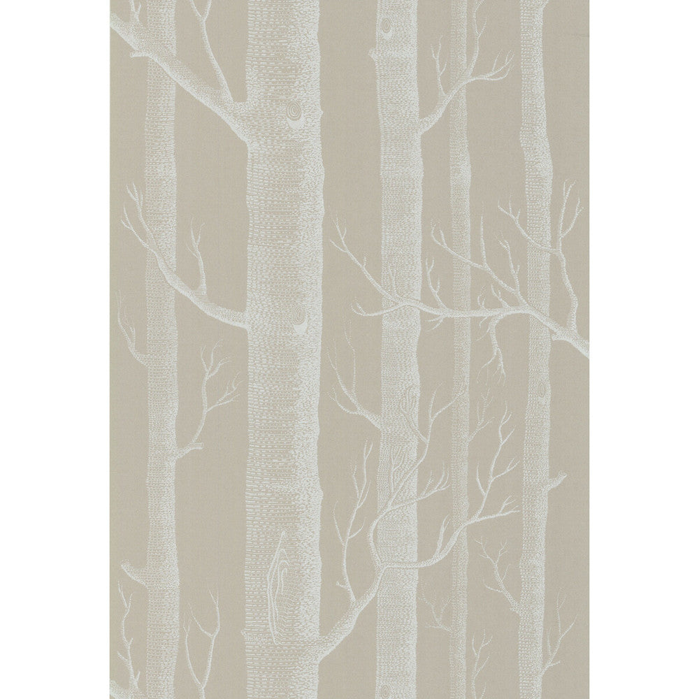 Woods White/Taupe by Cole & Son Wallcovering COLE & SON NEW CONTEMPORARY II PAPER - 100% United Kingdom - Horizontal: - and Vertical: 28.3 20.5 - Fabric Carolina -