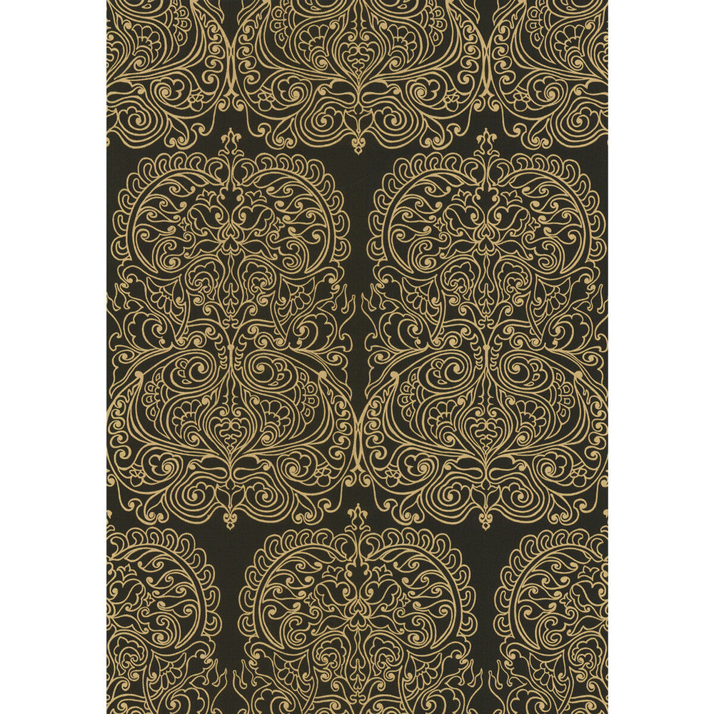 Alpana Gold/Onyx by Cole & Son Wallcovering Cole & Son Wallcovering Alpana Gold/OnyxWallcovering COLE & SON NEW CONTEMPORARY II PAPER - 100% United Kingdom </p><p>Repeat: H: 0, V: 30 20.5 - Fabric Carolina -