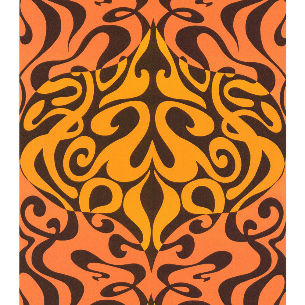 Woodstock Orange by Cole & Son Designer Wallcovering COLE & SON NEW CONTEMPORARY II PAPER - 100% United Kingdom Horizontal: and Vertical: 21 20.5 - Swanky Fabrics -