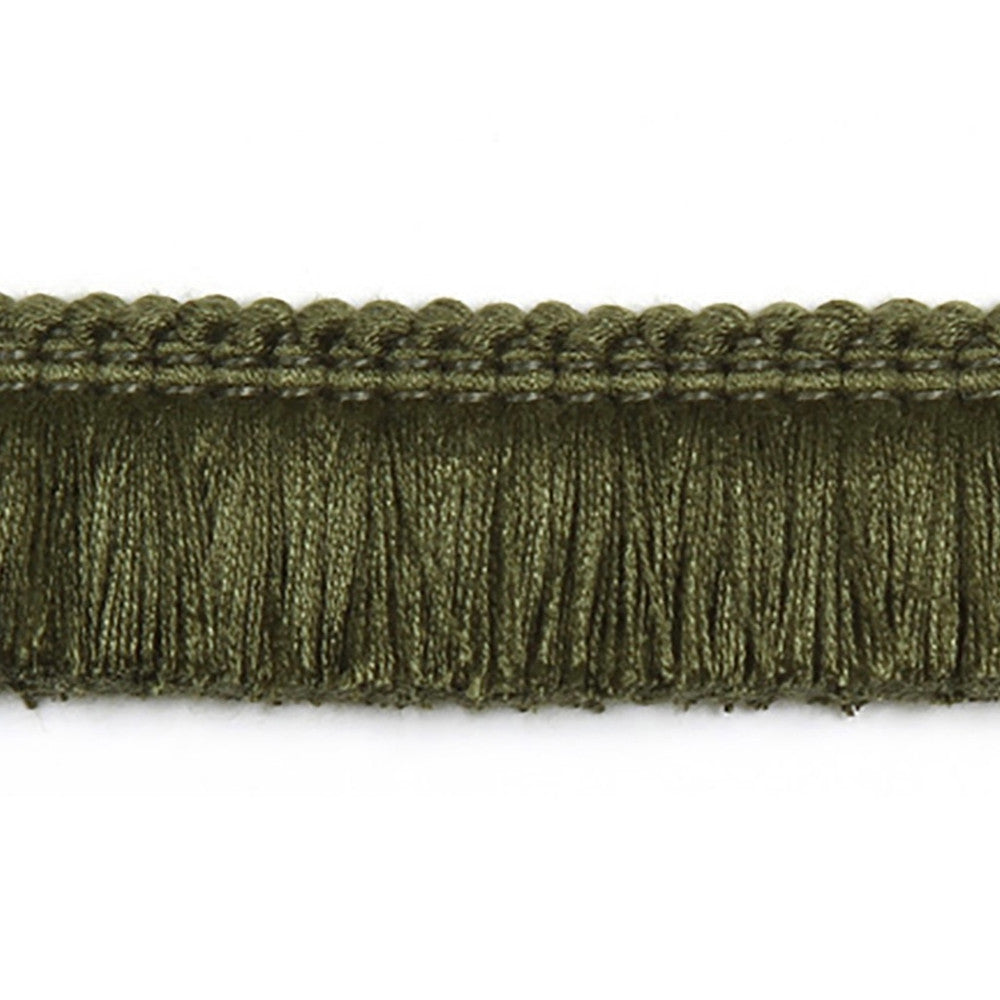 Hellenic Key Brushed Fringe Caper by Europatex Fabric Hellenic 97% Fibranne, 2% Polyester, 1% Nylon 1.25 inches - Fabric Carolina -