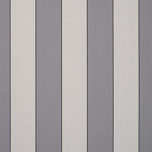8931 Sienne Dark Gray / Light Gray Wide Stripe by Sunbrella Fabric