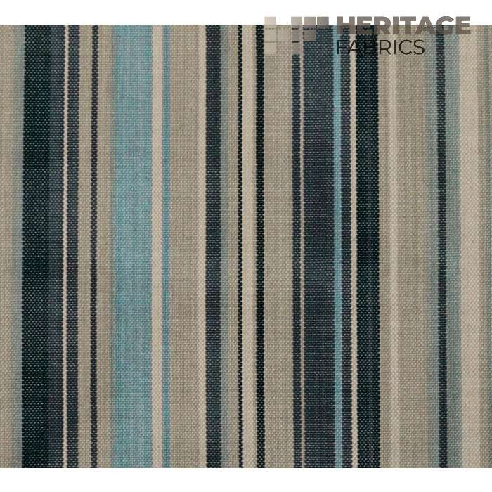 Victoria Windsor Blue by Heritage Designer Fabric - 100% Cotton India 15,000 Horizontal: 9" and Vertical: N/A 54" - Swanky Fabrics -