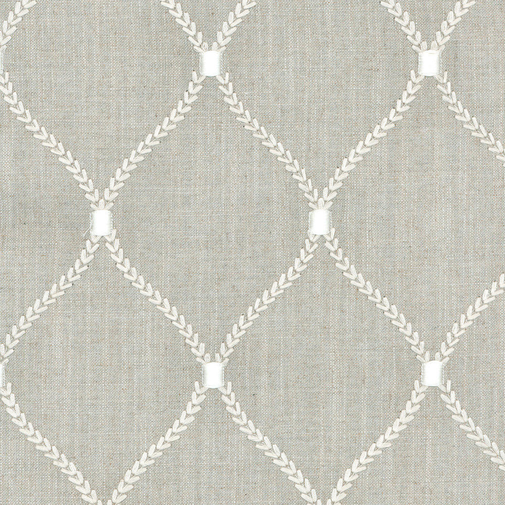 Deane Embroidery Flint 700093 by Williamsburg Fabric - 70%Rayon 30%Linen Embroid:100%Rayon India 39000 Horizontal: 6.25 and Vertical: 4.25 54 - Fabric Carolina -