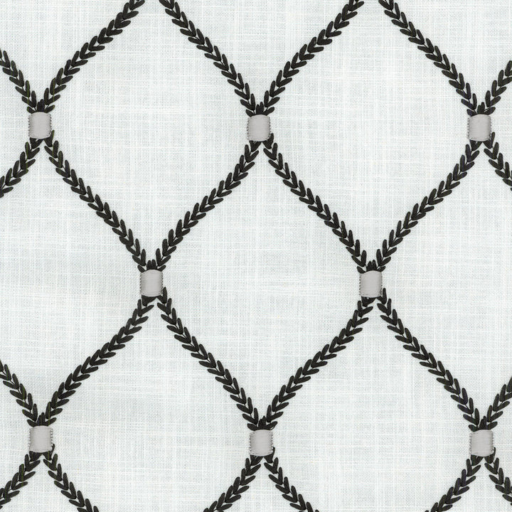DEANE EMBROIDERY ZINC 700098 by Williamsburg Fabric - 100% UV Polypropylene India 39000 Horizontal: 6.25 and Vertical: 4.25 54 - Fabric Carolina -