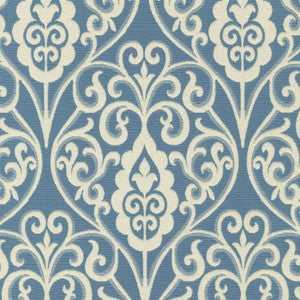 Bristol Scroll Cornflower 700221 by Williamsburg Fabric