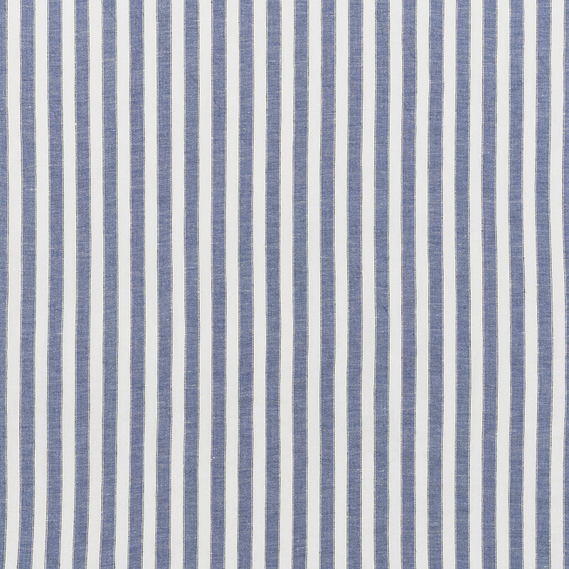 Regatta Linen Stripe Chambray 70030 by Schumacher Fabric Essentials-Sheers-Casements 100% Linen Martindale 3,000 Horizontal: - and Vertical: 1 118 - Fabric Carolina -