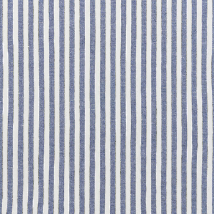 Regatta Linen Stripe Chambray 70030 by Schumacher Fabric Essentials-Sheers-Casements 100% Linen Martindale 3,000 Horizontal: - and Vertical: 1 118 - Fabric Carolina -