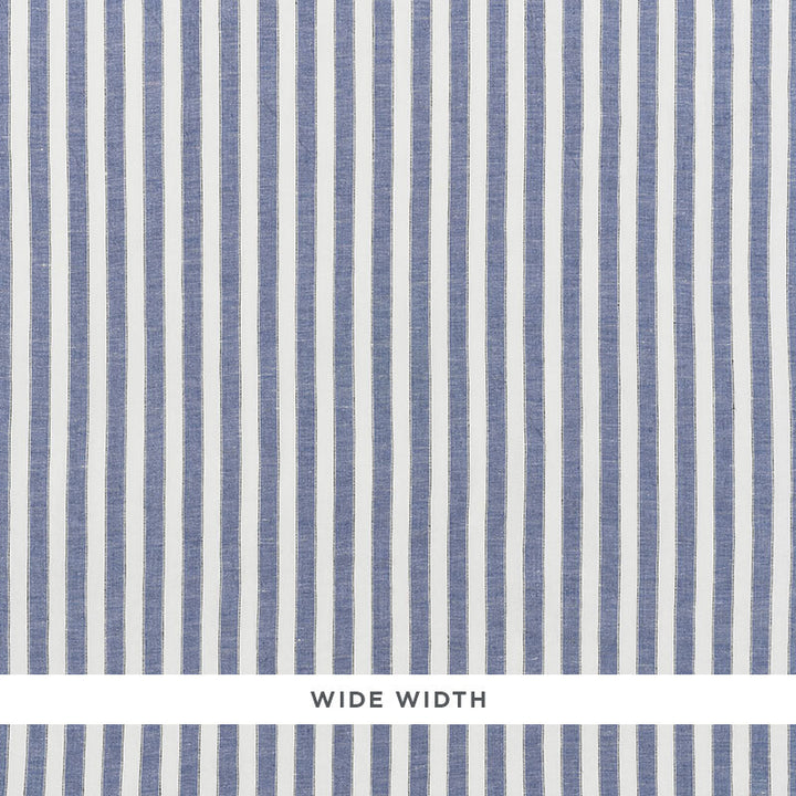 Regatta Linen Stripe Chambray 70030 by Schumacher Fabric ESSENTIALS: SHEERS & CASEMENTS I LINEN 100% ITALY MARTINDALE 3,000 </p><p>Repeat: Horizontal: and Vertical: 1" (3CM) 118 - Fabric Carolina -