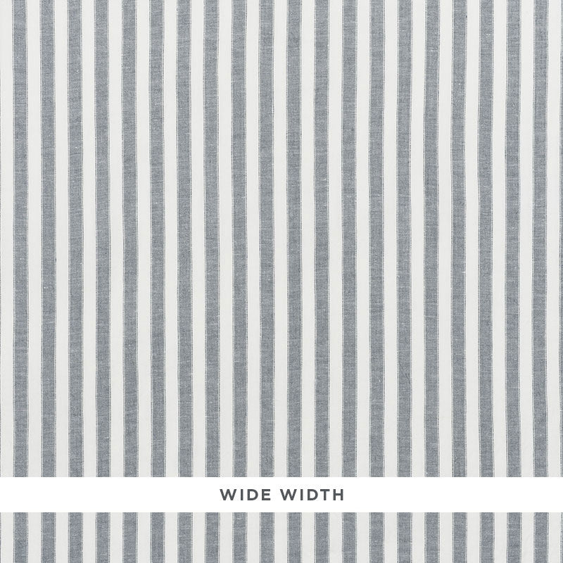 Regatta Linen Stripe Lagoon 70031 by Schumacher Fabric ESSENTIALS: SHEERS & CASEMENTS I LINEN 100% ITALY MARTINDALE 3,000 </p><p>Repeat: Horizontal: and Vertical: 1" (3CM) 118 - Fabric Carolina -