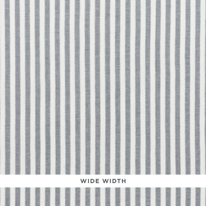 Regatta Linen Stripe Lagoon 70031 by Schumacher Fabric ESSENTIALS: SHEERS & CASEMENTS I LINEN 100% ITALY MARTINDALE 3,000 </p><p>Repeat: Horizontal: and Vertical: 1" (3CM) 118 - Fabric Carolina -