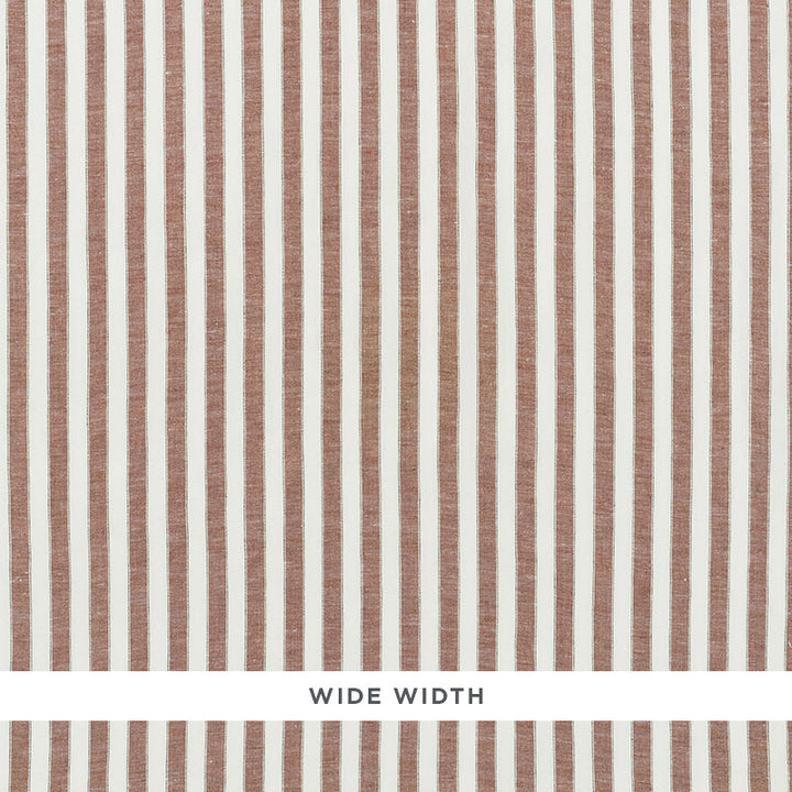 Regatta Linen Stripe Sienna 70037 by Schumacher Fabric ESSENTIALS: SHEERS & CASEMENTS I LINEN 100% ITALY MARTINDALE 3,000 </p><p>Repeat: Horizontal: and Vertical: 1" (3CM) 118 - Fabric Carolina -