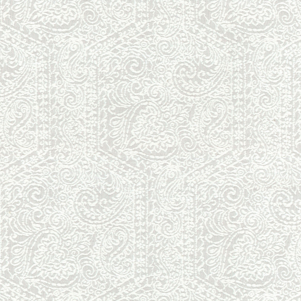 GOA GARDEN SMOKE 700390 by Williamsburg Fabric - Base:80% Polyester 20% Cotton Embroid:98% Acrylic 2% Lurex India 24000 Horizontal: 9 and Vertical: 11.75 54 - Fabric Carolina -