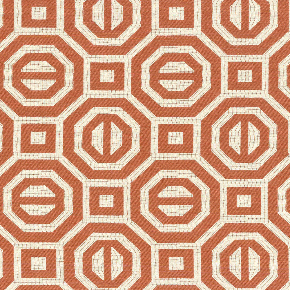 Georgian Geo G Persimmon Srd 700404 by Williamsburg Fabric CWF CLASSICS IV 46% Rayon 34% Polyester 20% Linen INDIA Wyzenbeek 18,000 Horizontal: 4.50" and Vertical: 4.50" 54" - Fabric Carolina -
