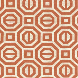 Georgian Geo PERSIMMON 700404 by Williamsburg Fabric