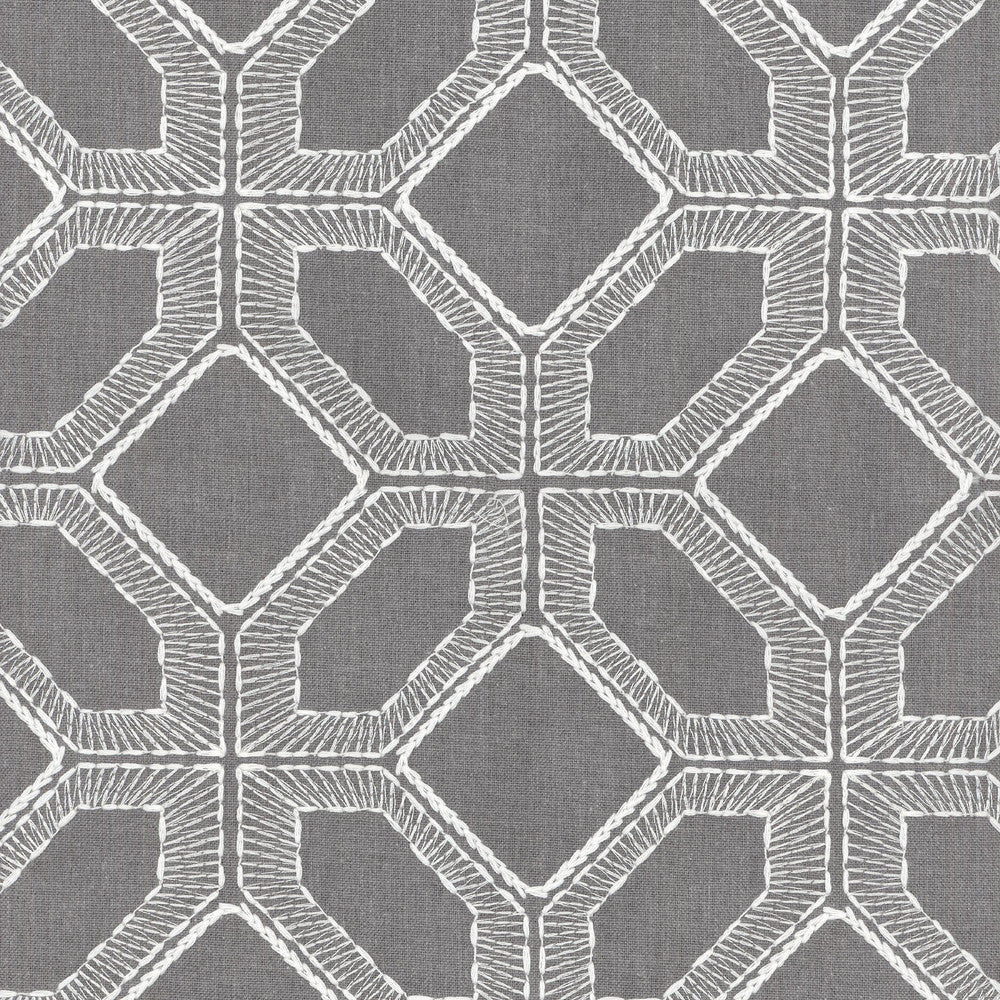 Barraud Emb Pewter 700460 by Williamsburg Fabric - 55% LINEN 45% RAYON India 51000 Horizontal: 6.5 and Vertical: 6 55'' base 53'' emb - Fabric Carolina -
