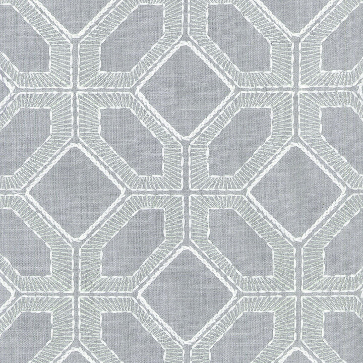 Barraud Emb G Stone 700461 by Williamsburg Designer Fabric CWF CLASSICS V BASE:52% Polyester 48% Cotton EMBROID:55% Rayon 45% Cotton INDIA Wyzenbeek 51,000 Horizontal: 6.50" and Vertical: 6.00" 55" - Swanky Fabrics -