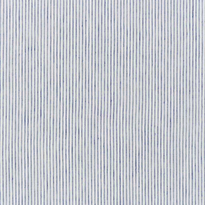 Tori Stripe Navy 70067 by Schumacher Fabric Essentials-Sheers-Casements 100% Linen - Horizontal: - and Vertical: 3/8- 118 - Fabric Carolina -