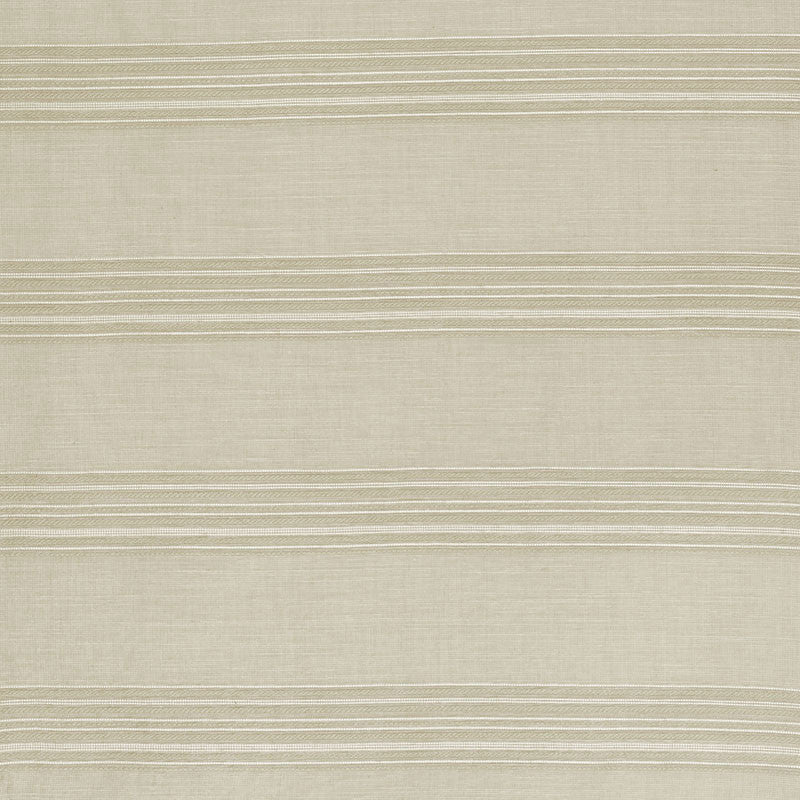 Banded Stripe Oyster 70110 by Schumacher Fabric ESSENTIALS: SHEERS & CASEMENTS II COTTON 37% LINEN 37% UNITED STATES OF AMERICA </p><p>Repeat: Horizontal: and Vertical: 7" (18CM) 56 - Fabric Carolina -