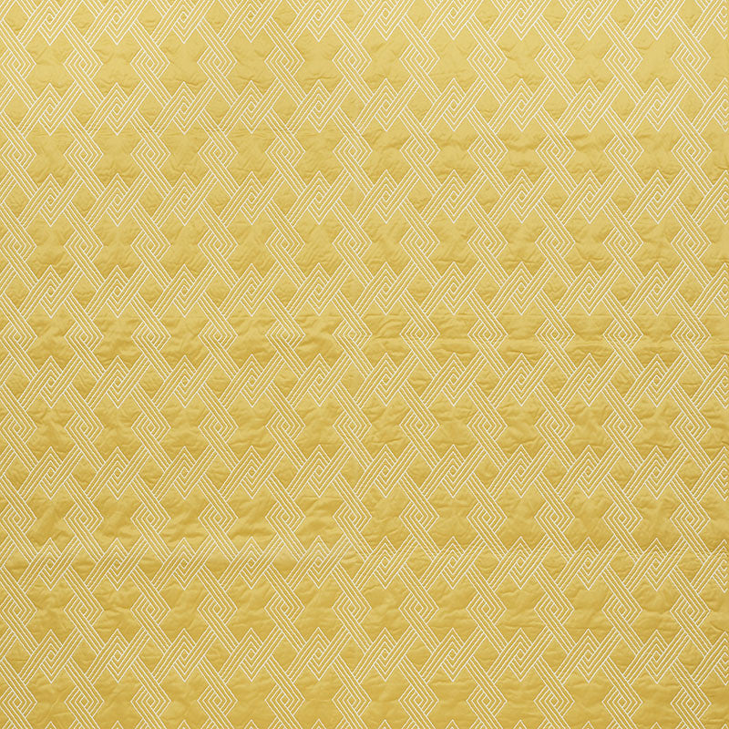 Hix Yellow 70140 by Schumacher Fabric Clique 43% Cotton, 24% Spun, 4% Spun, 29% Polywadding - Horizontal: 4.5 and Vertical: 6.25 50.5 - Fabric Carolina -