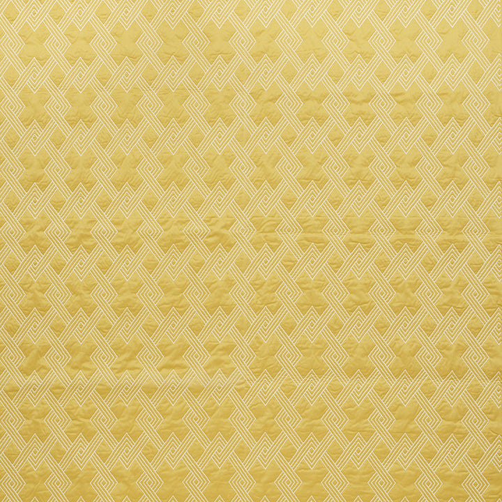 Hix Yellow 70140 by Schumacher Fabric Clique 43% Cotton, 24% Spun, 4% Spun, 29% Polywadding - Horizontal: 4.5 and Vertical: 6.25 50.5 - Fabric Carolina -