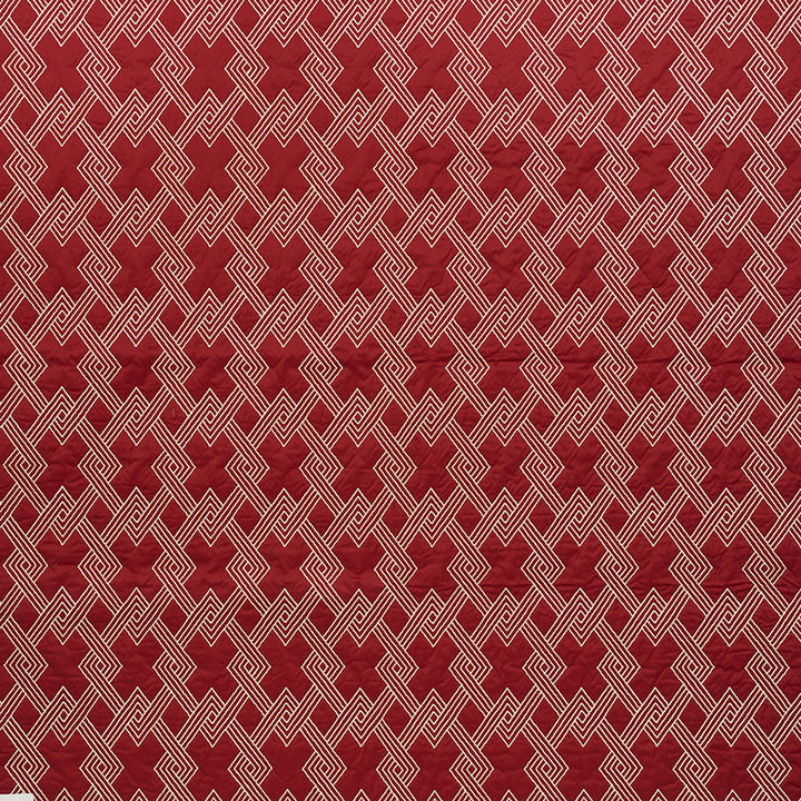Hix Red 70141 by Schumacher Fabric Clique 43% Cotton, 24% Spun, 4% Spun, 29% Polywadding - Horizontal: 4.5 and Vertical: 6.25 50.5 - Fabric Carolina -