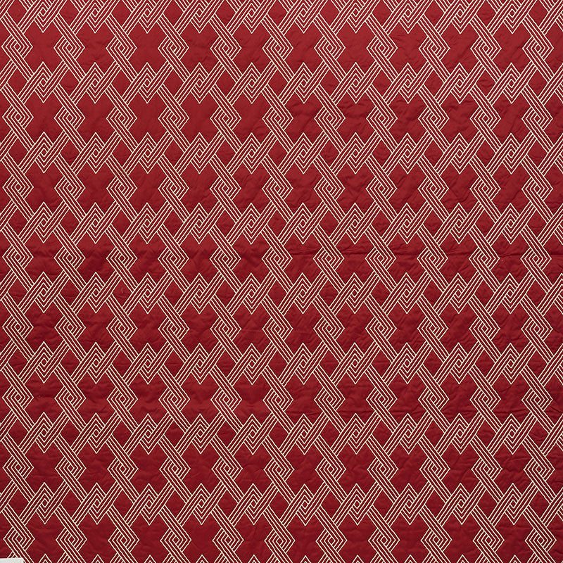 Hix Red 70141 by Schumacher Fabric CLIQUE COTTON 43% SPUN VISCOSE 24% INDIA </p><p>Repeat: Horizontal: 4 1/2" (11CM) and Vertical: 6 1/4" (16CM) 50.5 - Fabric Carolina -