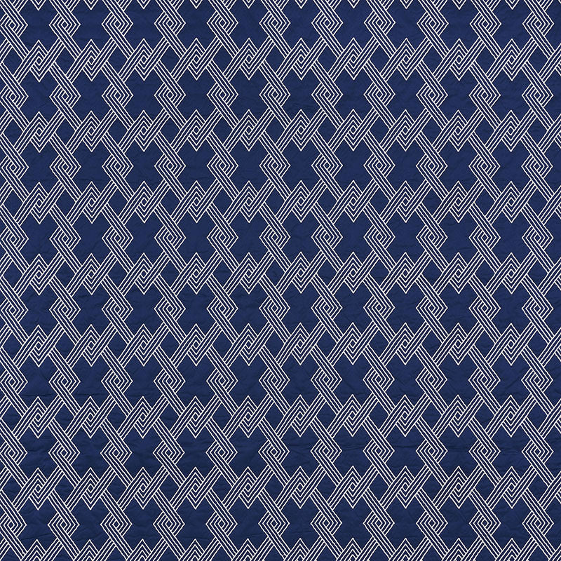 Hix Navy 70142 by Schumacher Fabric CLIQUE COTTON 43% SPUN VISCOSE 24% INDIA </p><p>Repeat: Horizontal: 4 1/2" (11CM) and Vertical: 6 1/4" (16CM) 50.5 - Fabric Carolina -