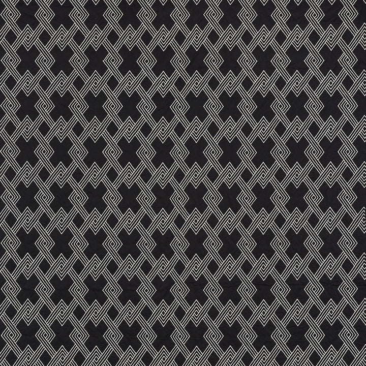 Hix Ebony 70145 by Schumacher Fabric Clique 43% Cotton, 24% Spun, 4% Spun, 29% Polywadding - Horizontal: 4.5 and Vertical: 6.25 50.5 - Fabric Carolina -