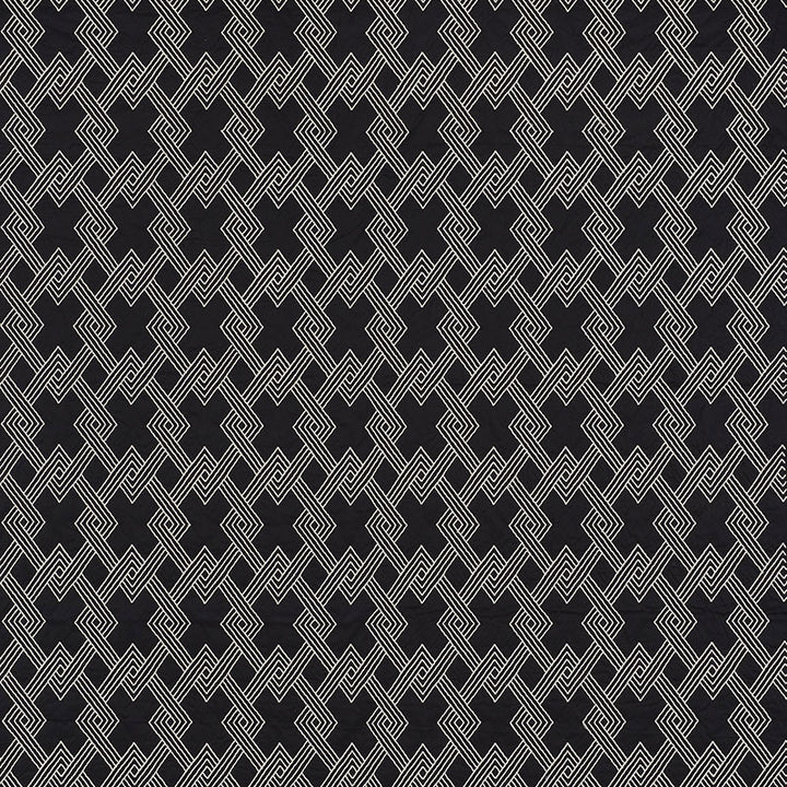Hix Ebony 70145 by Schumacher Fabric CLIQUE COTTON 43% SPUN VISCOSE 24% INDIA </p><p>Repeat: Horizontal: 4 1/2" (11CM) and Vertical: 6 1/4" (16CM) 50.5 - Fabric Carolina -