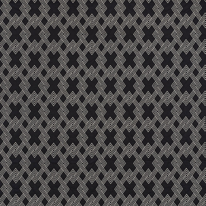 Hix Ebony 70145 by Schumacher Fabric CLIQUE See Sample INDIA - </p><p>Repeat: Horizontal: 4 1/2" (11CM) and Vertical: 6 1/4" (16CM) 50 1/2" (128CM) - Fabric Carolina -