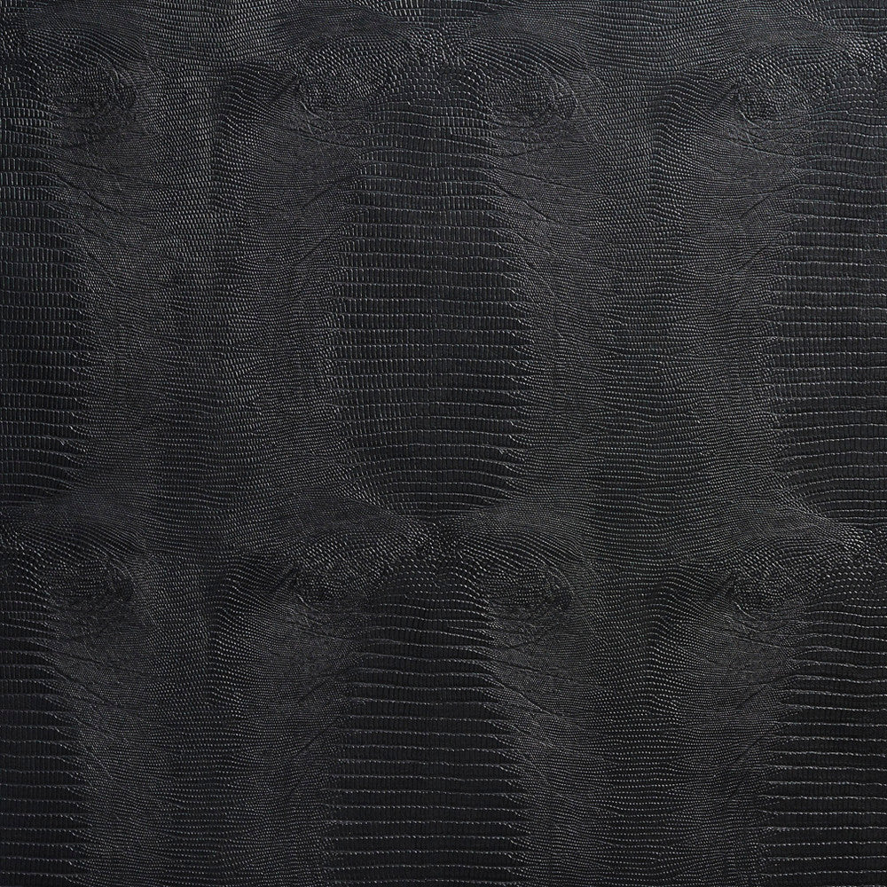 7015 Black by Charlotte Fabric Exotics 100% Virgin Vinyl, 34oz. Asia Exceeds 200,000 Wyzenbeek Rubs (Heavy Duty) Horizontal: 7.5" x Vertical: 8.5" 54 Inches - Fabric Carolina -