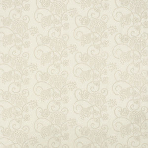 Calliope Embroidery Ivory 70180 by Schumacher Fabric