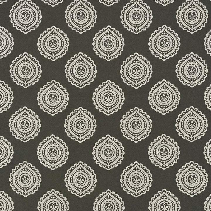Olana Linen Embroidery Graphite 70205 by Schumacher Fabric Schumacher Fabric Olana Linen Embroidery Graphite 70205Fabric LINEN 60% INDIA </p><p>Repeat: H: HORZ. 12 5/8" (32CM) , V: VERT. 12 1/2" (32CM) 50.125 - Fabric Carolina -