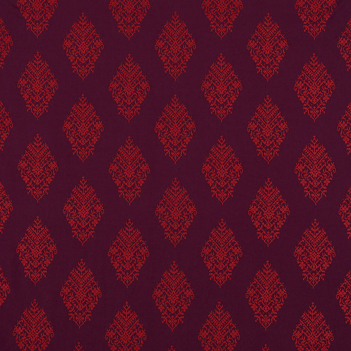 Zinda Embroidery Berry 70224 by Schumacher Fabric Contemporary-Embroideries 38% Linen, 33% Cotton, 29% Spun - Horizontal: 12.75 and Vertical: 11.25 51 - Fabric Carolina -